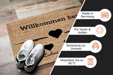 Personalisierte Fußmatte Familie -